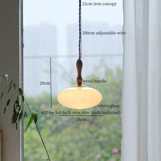 Celako™ Vitralith Pendant Light | Glass Japan Wabi Sabi Bedroom Lighting