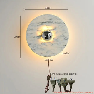 Celako™ Orbimar Wall Light | Marble Living Room Lighting