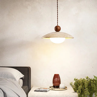 Celako™ Pietura Pendant Light | Yellow Travertine Vintage Wabi Sabi Dining Room Lighting