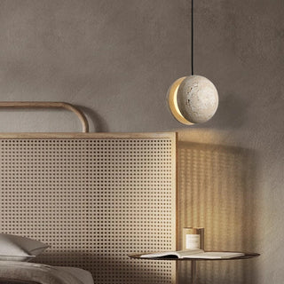 Celako™ Terrana Pendant Light | Yellow Travertine Kitchen Island Lighting