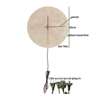 Celako™ Tibora Wall Light | Yellow Travertine Living Room Lighting