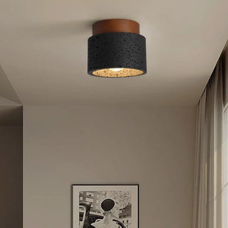 Celako™ Traverra Ceiling Light | Black Travertine Living Room Lighting