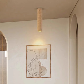 Celako™ Syenite Ceiling Light | Yellow Travertine Living Room Lighting