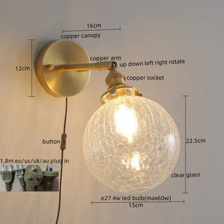 Celako™ Verrel Wall Light | Green Glass Bedroom