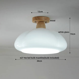 Celako™ Amboro Ceiling Light | Amber Glass Dining Room Lighting