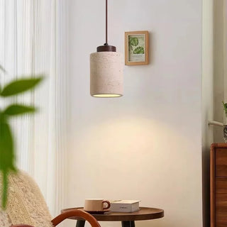 Celako™ Limestra Pendant Light | Yellow Travertine Vintage Wabi Sabi