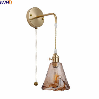 Celako™ Aurivo Wall Light | Copper Glass Living Room Lighting