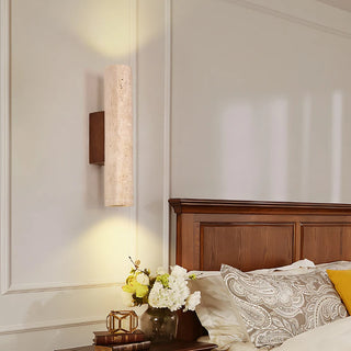 Celako™ Auresto Wall Light | Yellow Travertine Living Room Lighting