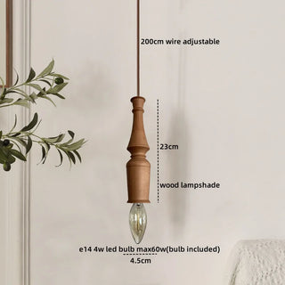 Celako™ Mokura Pendant Light | Wood Bedroom Lighting