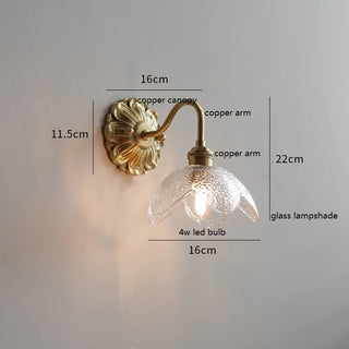 Celako™ Concha Wall Light | Copper Bedroom Lighting