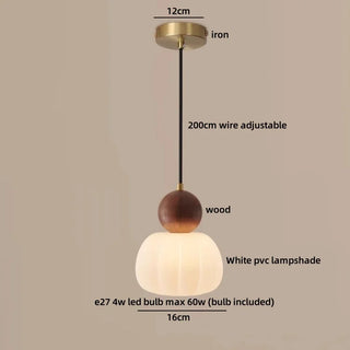 Celako™ Kiori Pendant Light | Wood Dining Room Lighting