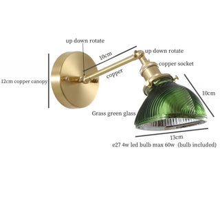 Celako™ Esmeria Wall Light | Glass Vintage