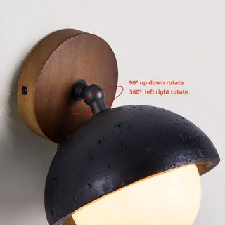 Celako™ Lithio Wall Light | Black Travertine Living Room Lighting