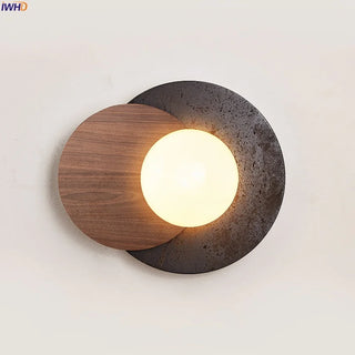 Celako™ Montari Wall Light | Black Travertine Living Room Lighting