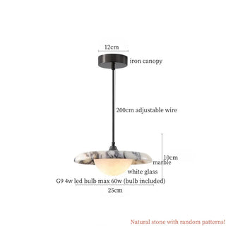 Celako™ Calesta Pendant Light | Marble Bedroom Lighting