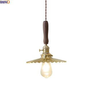 Celako™ Kurumi Pendant Light | Copper Walnut Dining Room Lighting