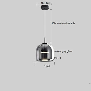 Celako™ Vireo Pendant Light | Glass Dining Room Lighting
