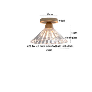 Celako™ Lucara Ceiling Light | Glass Wood Kitchen Island Lighting