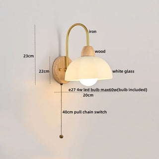Celako™ Opaleon Wall Light | Glass Living Room Lighting