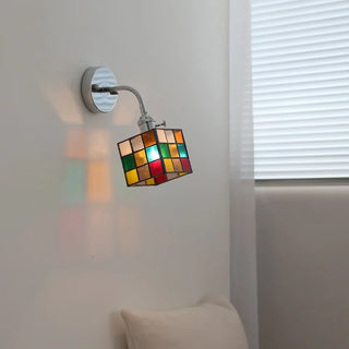Celako™ Lucerne Wall Light | Stained Glass Bedside Lighting