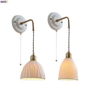 Celako™ Kaoline Wall Light | White Ceramic Living Room Lighting