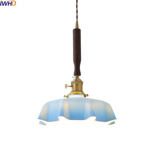 Celako™ Aquarel Pendant Light | Blue Glass Bedroom Lighting
