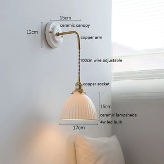 Celako™ Ceralux Wall Light | Ceramic Bedroom Lighting