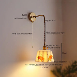 Celako™ Gresia Wall Light | Glazed Ceramic Kitchen Island Lighting