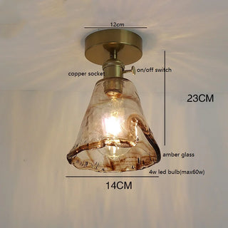 Celako™ Viridis Ceiling Light | Glass Living Room Lighting