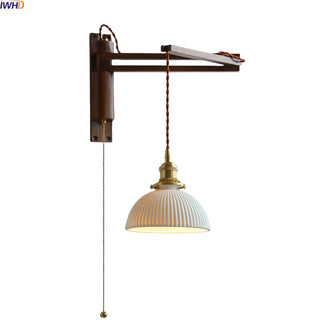 Celako™ Waluna Wall Light | Walnut Wood Living Room Lighting