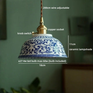 Celako™ Hakudo Pendant Light | Ceramic Dining Room Lighting