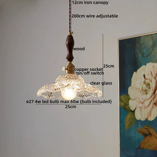 Celako™ Verelo Pendant Light | Glass American Vintage Bedroom Lighting