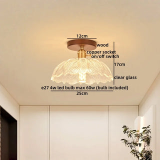 Celako™ Ondria Ceiling Light | Glass French Vintage Living Room Lighting