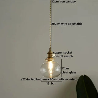 Celako™ Calumi Pendant Light | Glass Japan Style