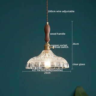 Celako™ Cuora Pendant Light | Copper Glass Bedroom Lighting