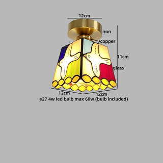 Celako™ Vitren Ceiling Light | Glass American Vintage Bedroom Lighting