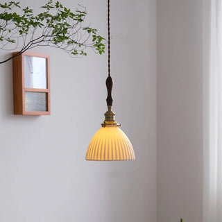 Celako™ Albesco Pendant Light | White Ceramic Bedroom Lighting