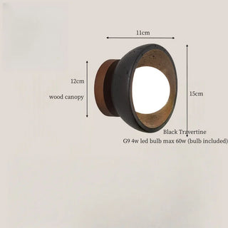 Celako™ Travonoir Wall Light | Black Travertine Kitchen Island Lighting