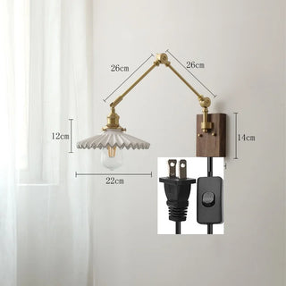 Celako™ Celia Wall Light | Ceramic Bedside Lighting
