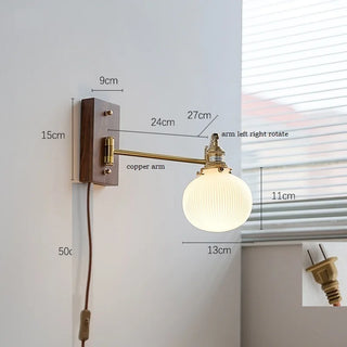 Celako™ Nocumi Wall Light | Copper Bedside Lighting