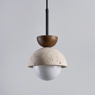 Celako™ Fulvian Pendant Light | Yellow Travertine Kitchen Island Lighting