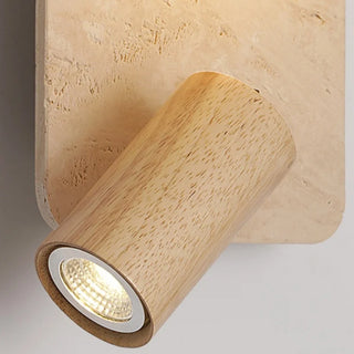 Celako™ Lustrava Wall Light | Yellow Travertine Glass Stone