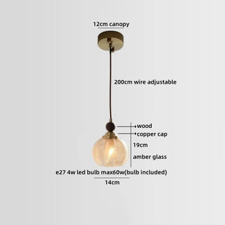 Celako™ Oberon Pendant Light | Wood Dining Room Lighting