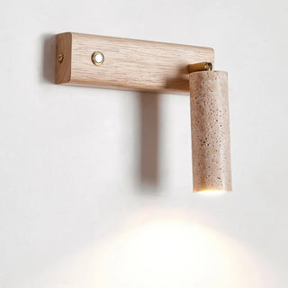 Celako™ Travera Wall Light | Travertine Bedside Lighting