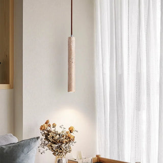 Celako™ Petramel Pendant Light | Yellow Travertine Bedroom Lighting