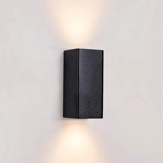 Applique murale Celako™ Neravert | Éclairage de chambre à coucher en travertin noir