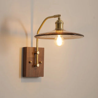 Celako™ Bronzia Wall Light | Glass Bedroom Lighting