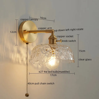 Celako™ Verrel Wall Light | Green Glass Bedroom