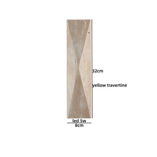 Celako™ Travica Wall Light | Yellow Travertine Bedroom Lighting