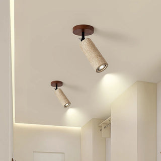 Celako™ Aurulith Ceiling Light | Yellow Travertine Living Room Lighting
